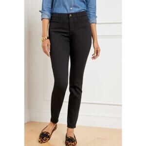 NEW Talbots 2 Black Slimming Flawless High Waist Jegging Ankle Pant Minimalist